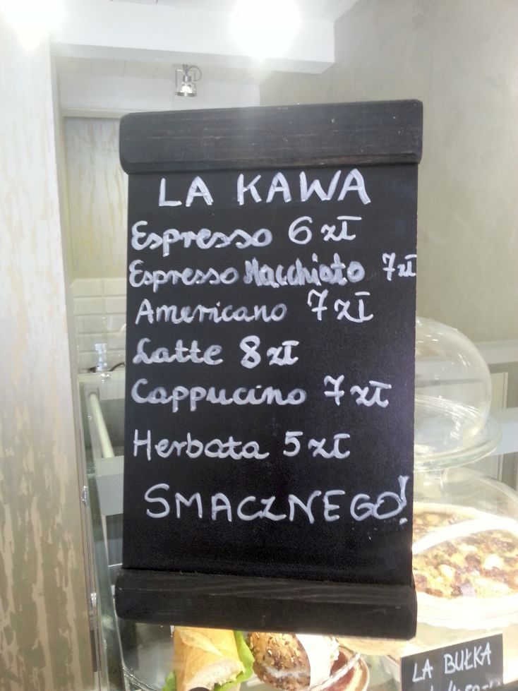 menu kawowe